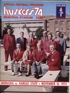 1974 Nebraska Kansas State college NCAA football program Steve Grogan
