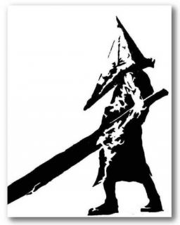 SILENT HILL PYRAMID HEAD   Hand Painted Canvas
