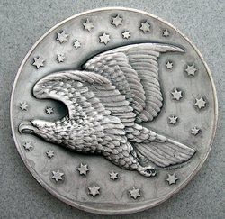 MEDAL 7.1 TROY OUNCES OF .999 SILVER FREEDOM AMERICA BY THE METAL ARTS