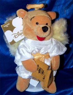 Winnie The Pooh Choir Angel 8 Stuffed Plush Beanie Disney Xmas Doll