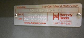 Hannay Reels EP 28 23 24 Electric Rewind 1 2HP Commercial Hose Reel