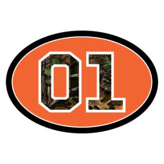Dukes of Hazzard Orange Oval w Camo 01 Decal Bumper Sticker General