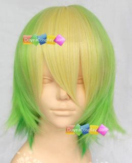 Happy Tree Friends Nutty Cosplay Wig Yellow and Green Short