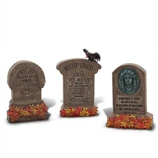  Haunted Mansion Halloween Tombstone Set of 3 Master Gracey