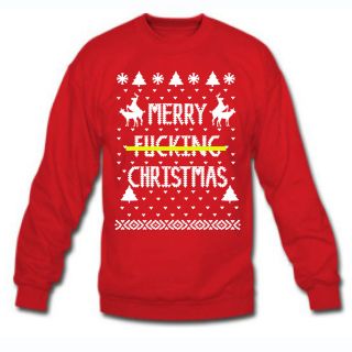 Merry FN Christmas Rude Ugly Xmas Sweater South Park Winner Crewneck