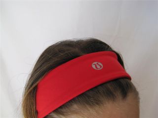 Lululemon Red Headband Womens Sport Exercise Athletics Yoga Running