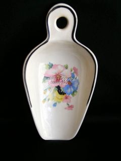 Harker Pottery Mallow Scoop Blue Pink Pansy Art Deco 1940S