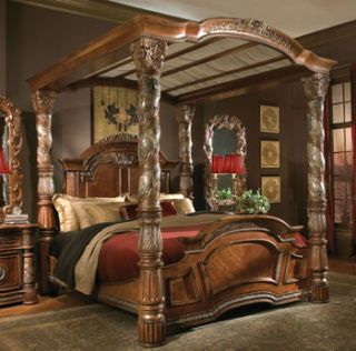 King Grande Marble Canopy Bed