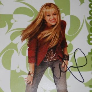 Miley Cyrus Autographed Signed CD Hannah Montana COA