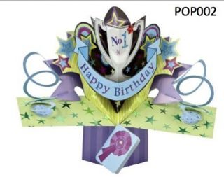Greeting Card Happy Birthday Pop Up 3D Gift Card New