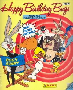 Happy Birthday Bugs 1990 Panini Sticker Album
