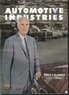 Automotive Industries Harold MacDonald Ford Fairlane Falcon Studebaker