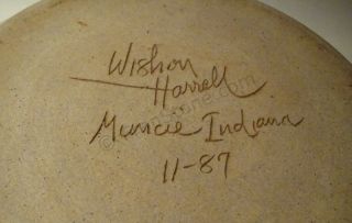 Wishon Harrell Stoneware Signed