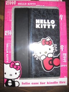HELLO KITTY FOLIO CASE FOR KINDLE FIRE NEW IN BOX PROTECTS THE KINDLE
