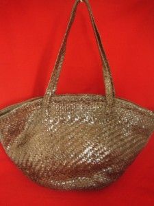 Helen Kaminski Brown Handwoven Leather New Large Tote