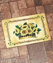 this 27 sunflower basket cushion mat is designed to ease
