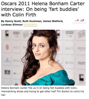 iFart makes headlines yet again Apparently Helena Bonham Carter and