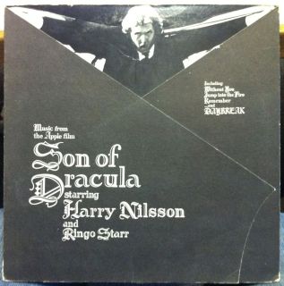 Harry Nilsson Son of Dracula 1974 LP VG ABL1 0220 Record w Iron on