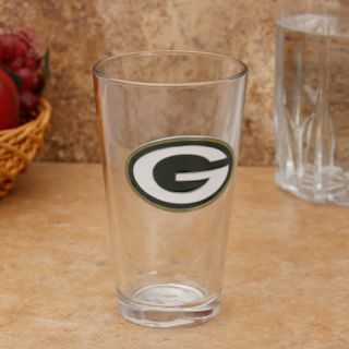 Green Bay Packers 16oz Pewter Emblem Pint Glass