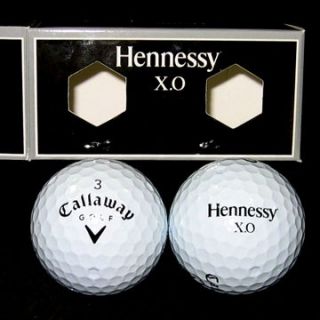 New Hennessy XO Callaway Golf Balls Sleeve 2 Cognac HX Tour Ball White