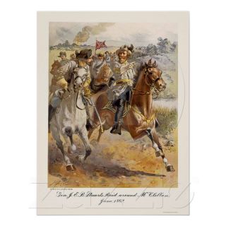 General Stuarts RAID by Henry Alexander Ogden 11X15