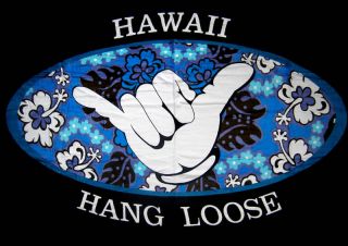 Hawaiian Hawaii LRG Beach Towel 67x40 Hang Loose Shaka
