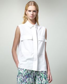  two pocket sleeveless blouse $ 640 pre order spring 2013 runway