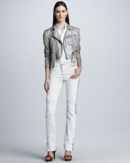  poplin blouse biker jeans $ 365 2995 pre order spring 2013 runway