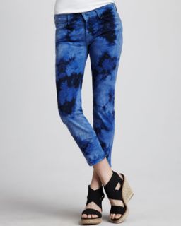 For All Mankind Roxanne Cropped Jeans, Tie Dye   