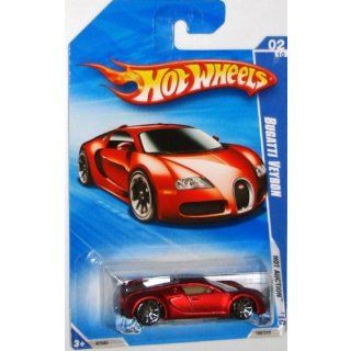 Hot Wheels 2010 160 RED Bugatti Veyron Hot Auction 164