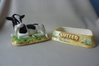 BORDER FINE ARTS JAMES HERRIOT COUNTRY KITCHEN COW BUTTER DISH