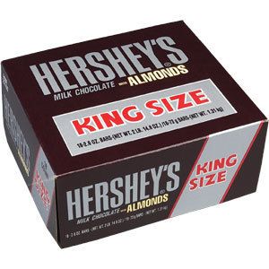 Hersheys Milk Chocolate with Almonds King Size 18 Bars