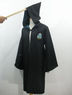 Harry Potter Slytherin Robe Cloak Fancy Dress Adult Costume Size M
