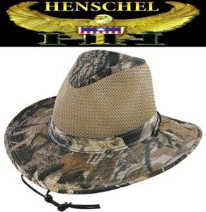 New Henschel Hats Mossy Oak Crushable Aussie Breezer Hunting Fishing