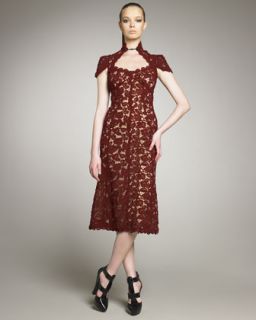 Marc Jacobs Rose Guipure Lace Dress   