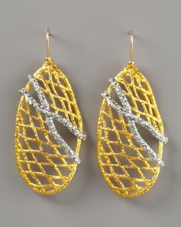 Alexis Bittar Pave Accented Woven Earrings   