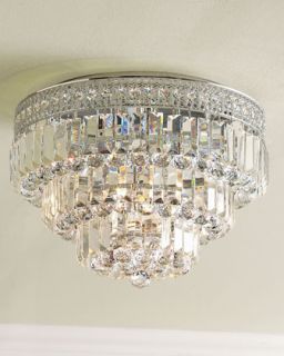 Round Crystal Ceiling Fixture   