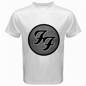 NEW FOO FIGHTERS DAVE GROHL BAND ROCK MUSIC ALBUM WHITE T SHIRT TEE