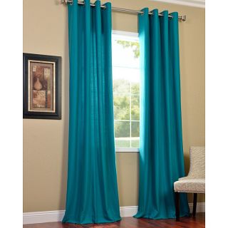 Aqua Turquoise Panel Grommet Faux Silk Curtain Sheer 60 x 84 New