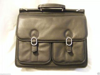 McKlein® Hazel Crest Leather Laptop Case ~ BLACK ~ Model # 15605