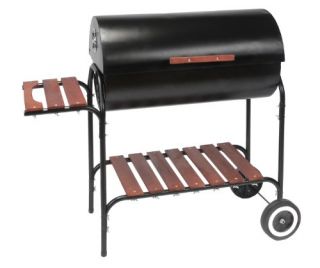  Outdoor Hibachi Charcoal Iron Touch Dark Broil Wrangler Barrel Grill