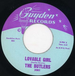 Butlers Lovable Girl Guyden Doo Wop 45 Listen