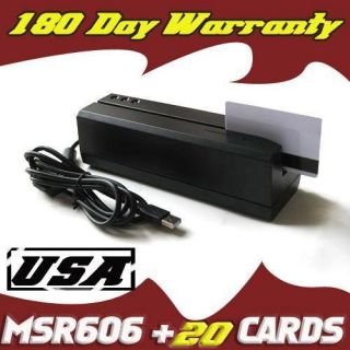 MSR606 Hico Magnetic Credit Card Reader Writer Encoder Magstripe