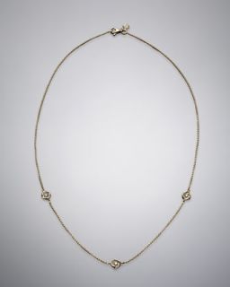 David Yurman 7mm Pave Diamond Infinity Necklace   