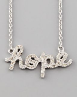 Y17AF Sydney Evan Diamond Hope Necklace, White Gold