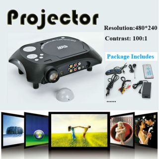 HDMI Home Theater Projector Meeting Display Device DVD AV TV USB SD AC