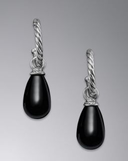 David Yurman Albion Earrings, Black Onyx, 11mm   