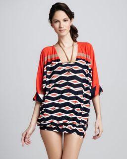 T5ZC4 MARC by Marc Jacobs Hayley Striped Coverup