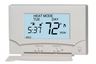 Lux TX9000TS Touch Screen Seven Day Programmable Thermostat   