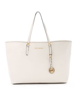 MICHAEL Michael Kors Jet Set Travel Medium Travel Tote, Vanilla